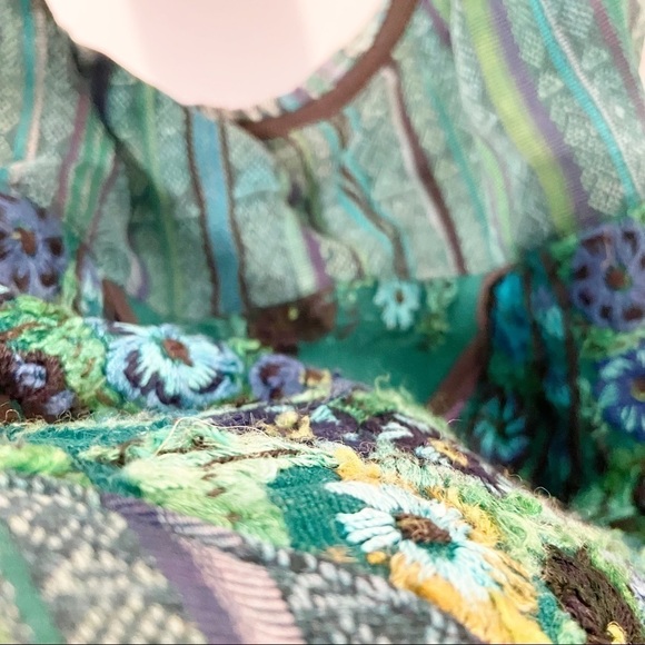 No Brand | Bobo Style Crossbody Green Embroidered Bag - Picture 9 of 16